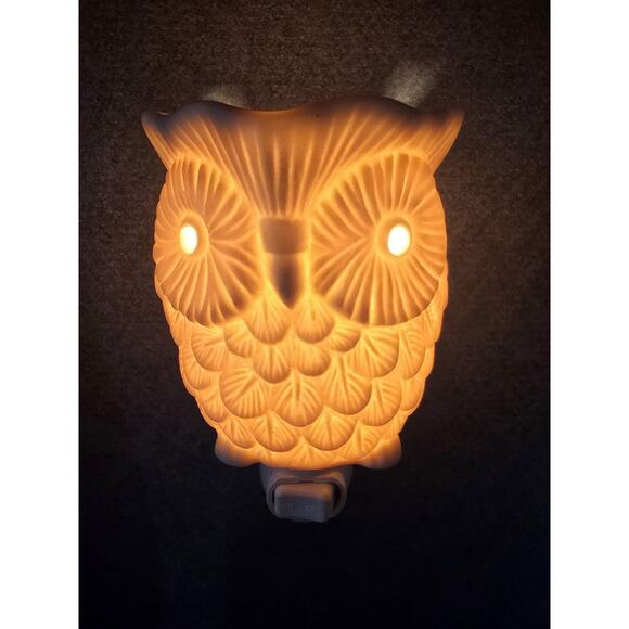 Scentsy Whoot Owl Ceramic Plug In Night Light Wax Warmer NIB! - Picture 2 of 6